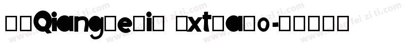 FZQiangKeTiS ExtraBo字体转换